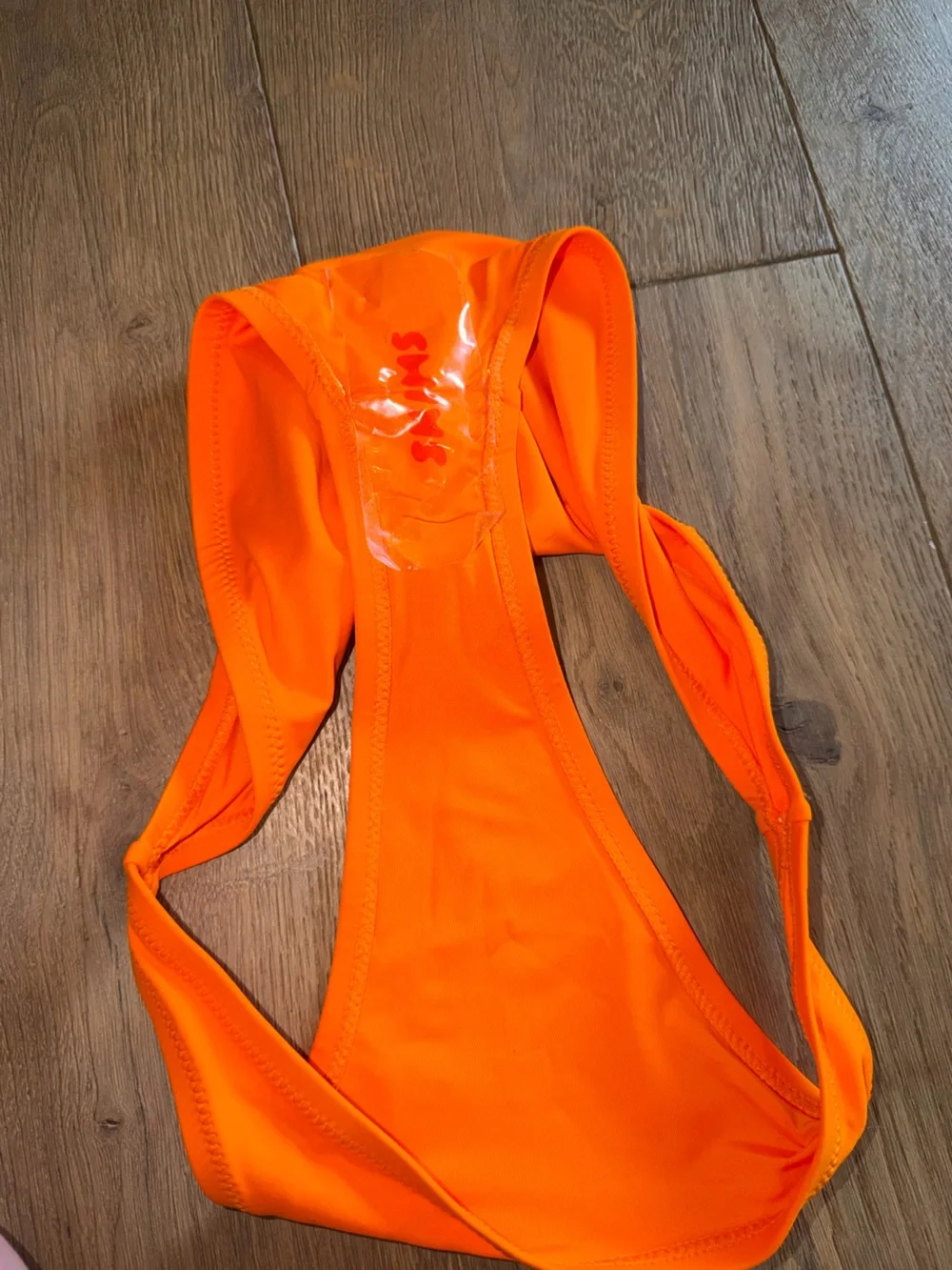 SKIMS Mid Coverage Bikini Bottoms Neon Orange NWOT Small swim beach - Picture 8 of 8